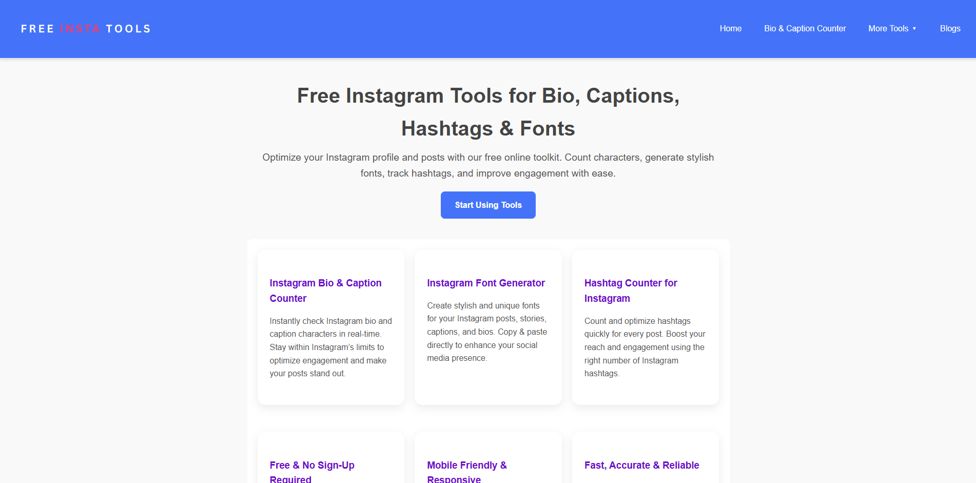 Média Outils Instagram gratuits - Légendes Instagram, générateur de hashtags et de polices 2