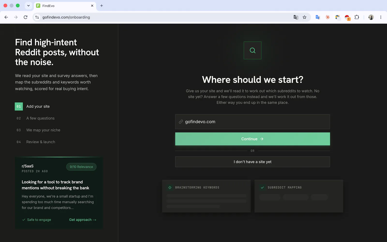 FindEvo screenshot 1