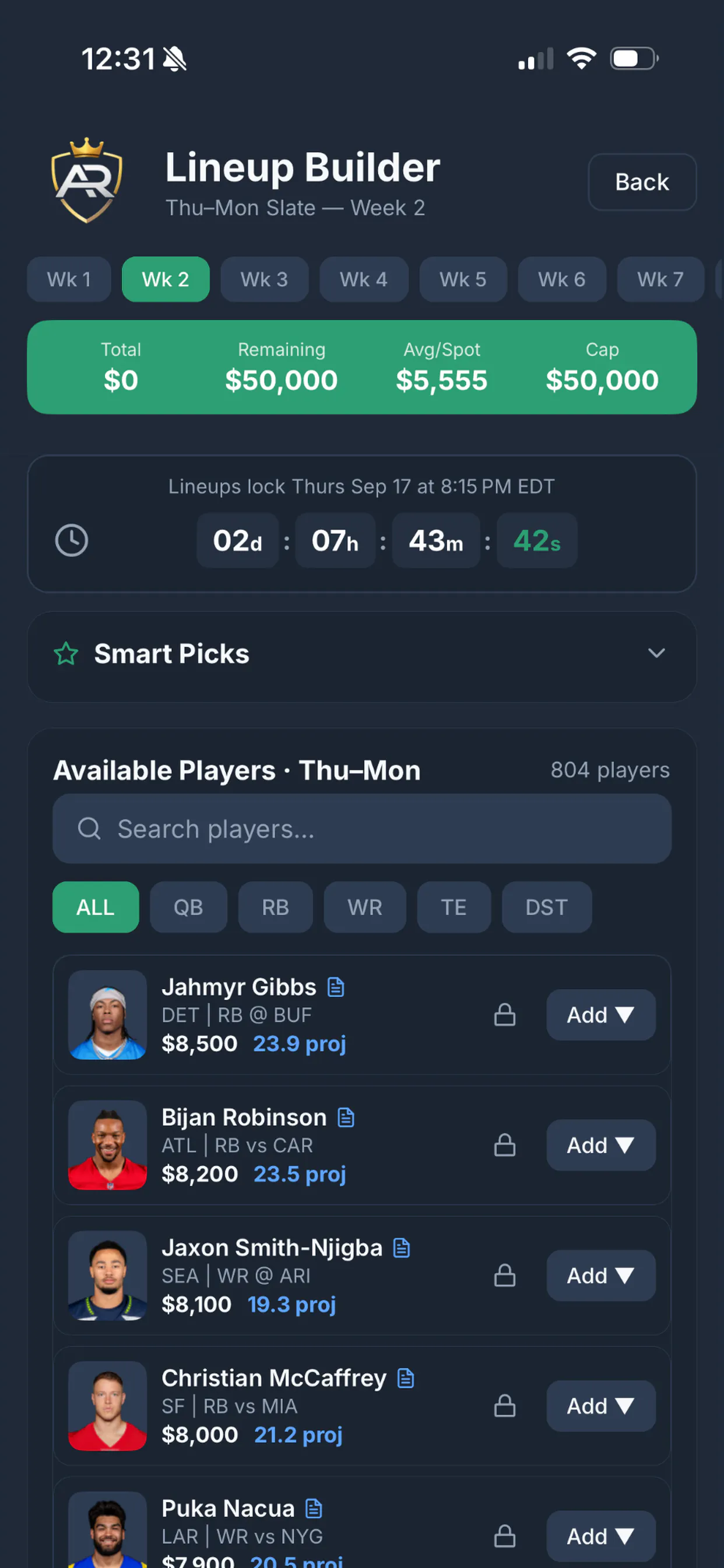 ArchRivals Fantasy Football App gallery image