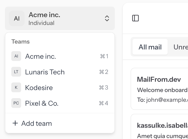 Mailfrom.dev - Devs için bir sanal alan SMTP - E -postaları kolayca test edin.Gerçek teslimat yok.Karmaşık kurulum yok. medya 2
