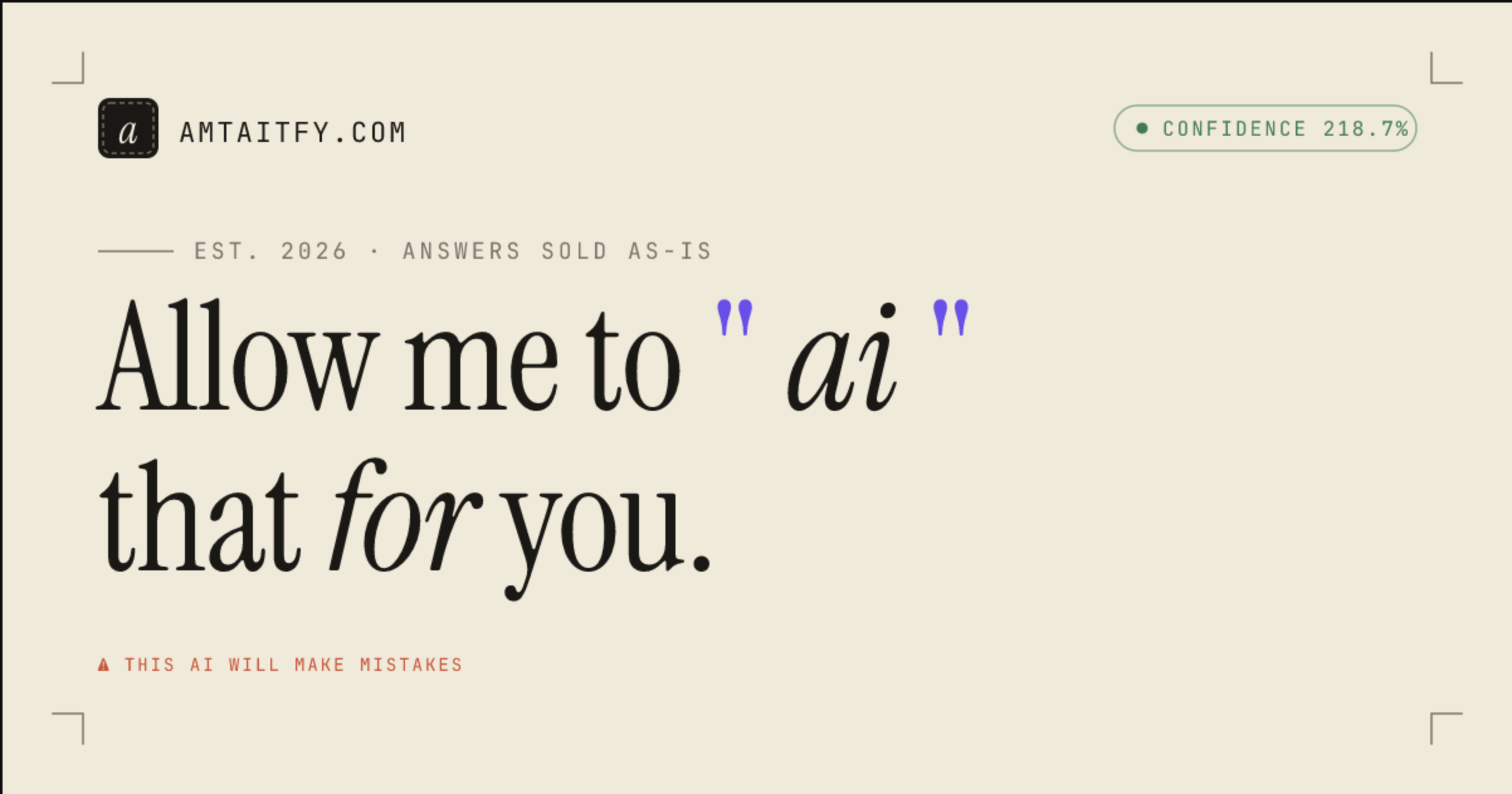 amtaitfy "Allow Me To AI That For You" gallery image