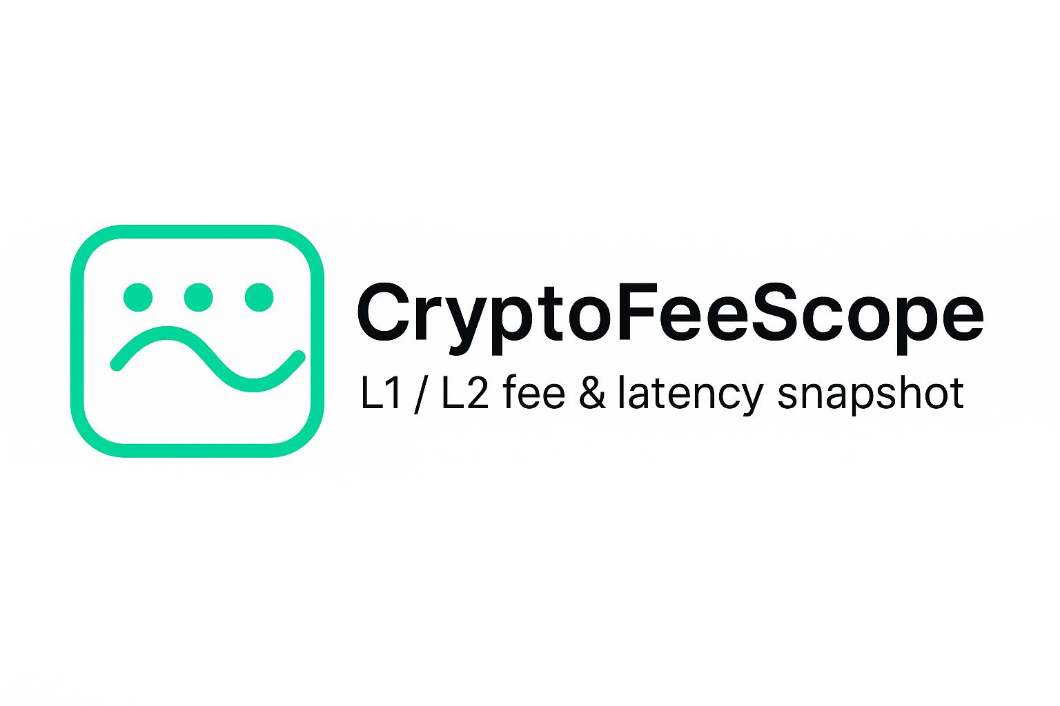 CryptoFeeScope - Main product screenshot demonstrating key features and user interface
