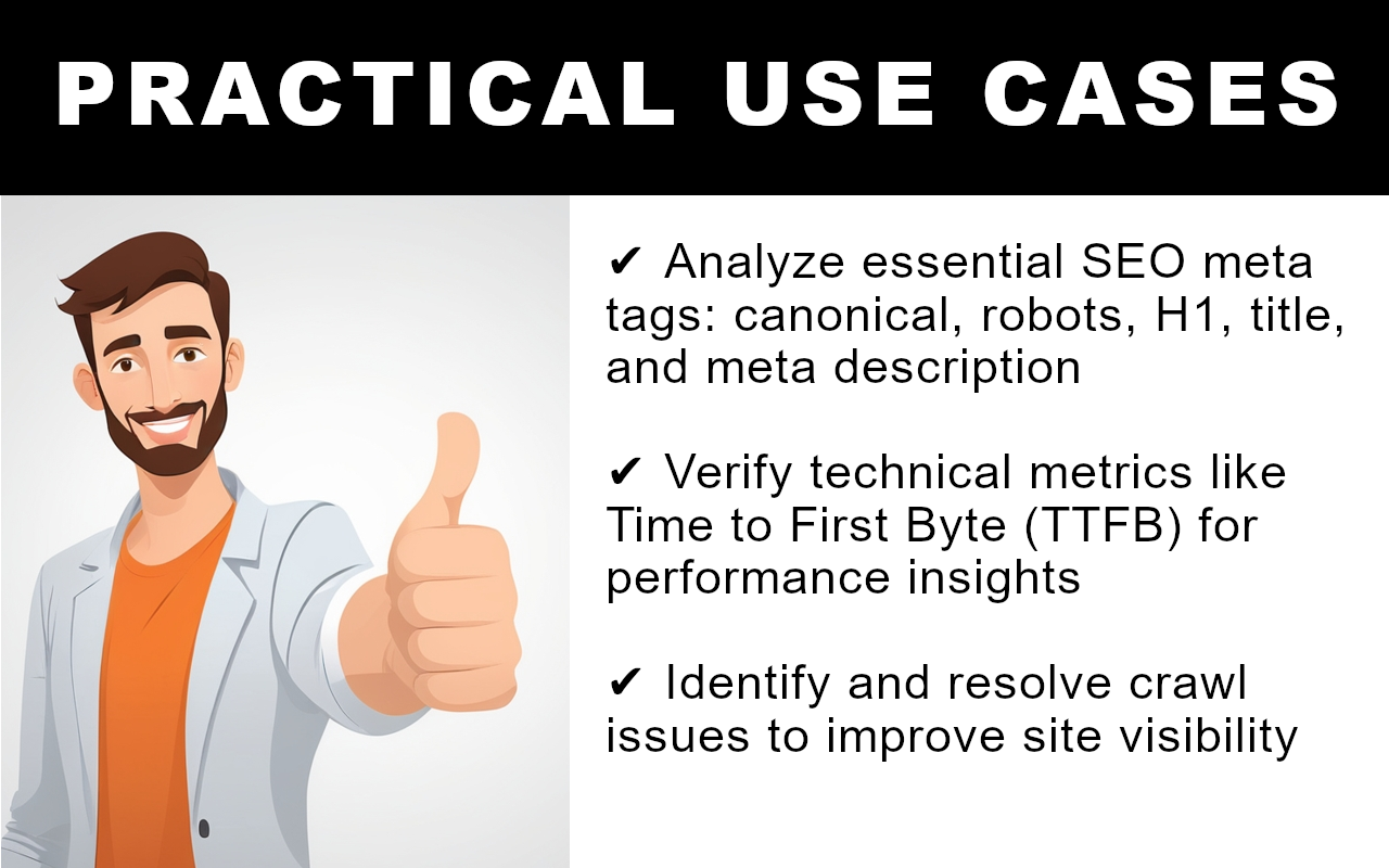 Média Tags de méta du référencement et analyse technique - Analyser les étiquettes de méta du référencement essentiels (extension chromée) 3