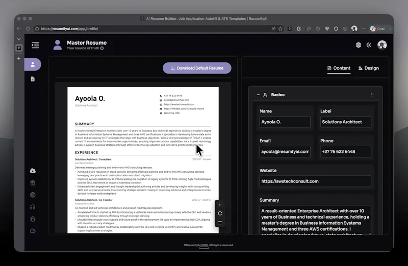 ResumifyAI (https://resumifyai.com) screenshot 9