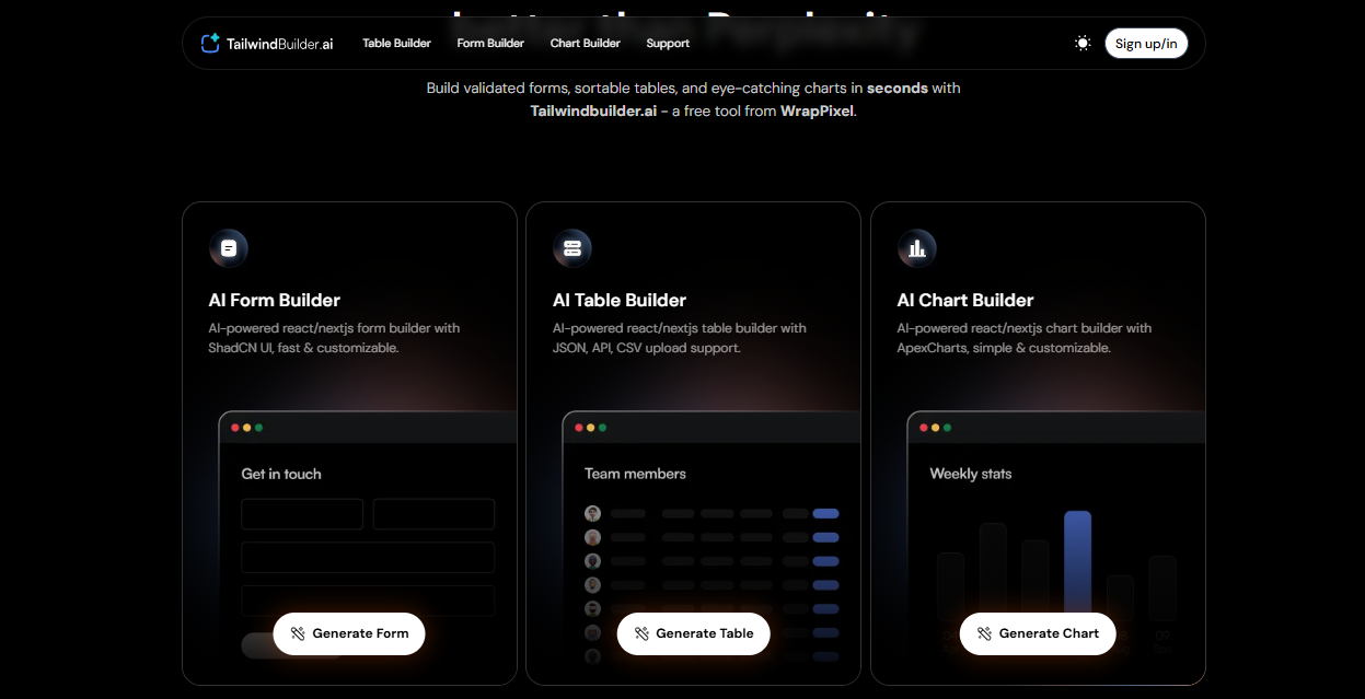 Tailwind Builder gallery image