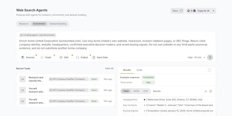 Web Search Agents by Nimble screenshot 4