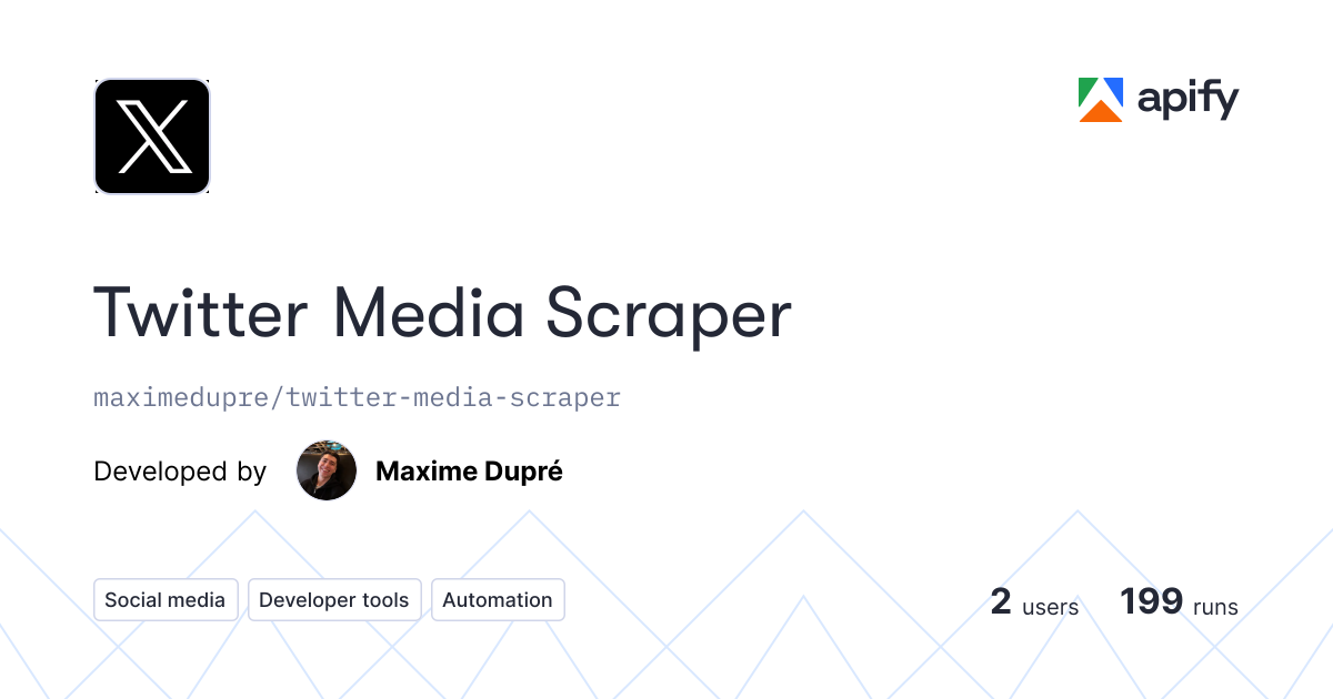 Twitter Media Scraper gallery image