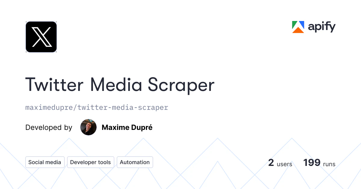 Twitter Media Scraper screenshot 1