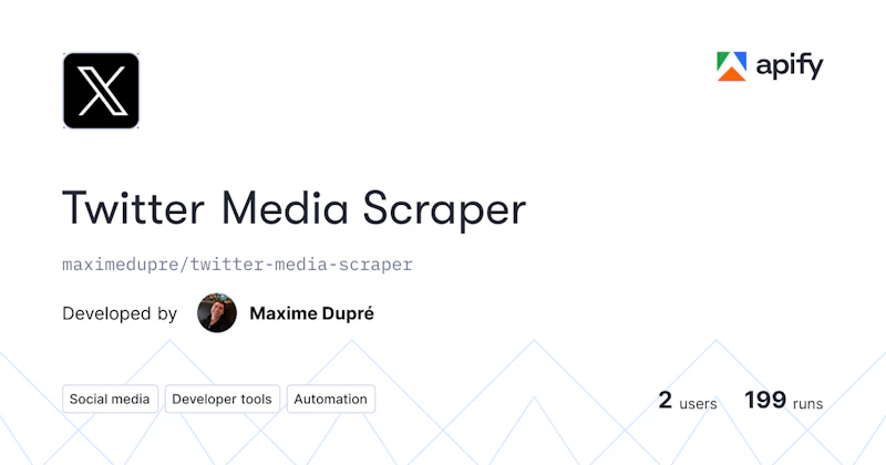 Twitter Media Scraper screenshot 1