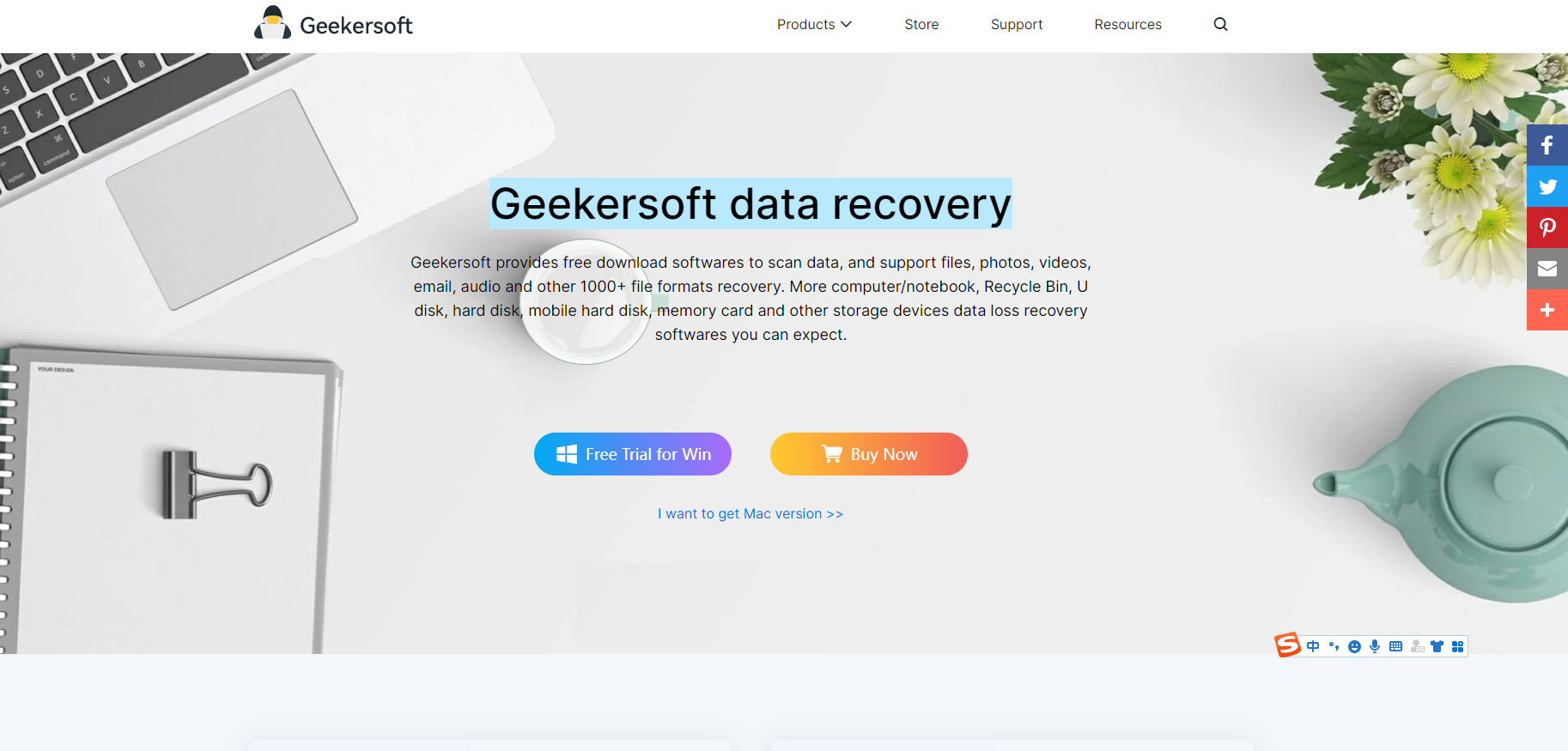 Geekersoft - Het is een verzameling van meer dan tien softwareproducten media 1