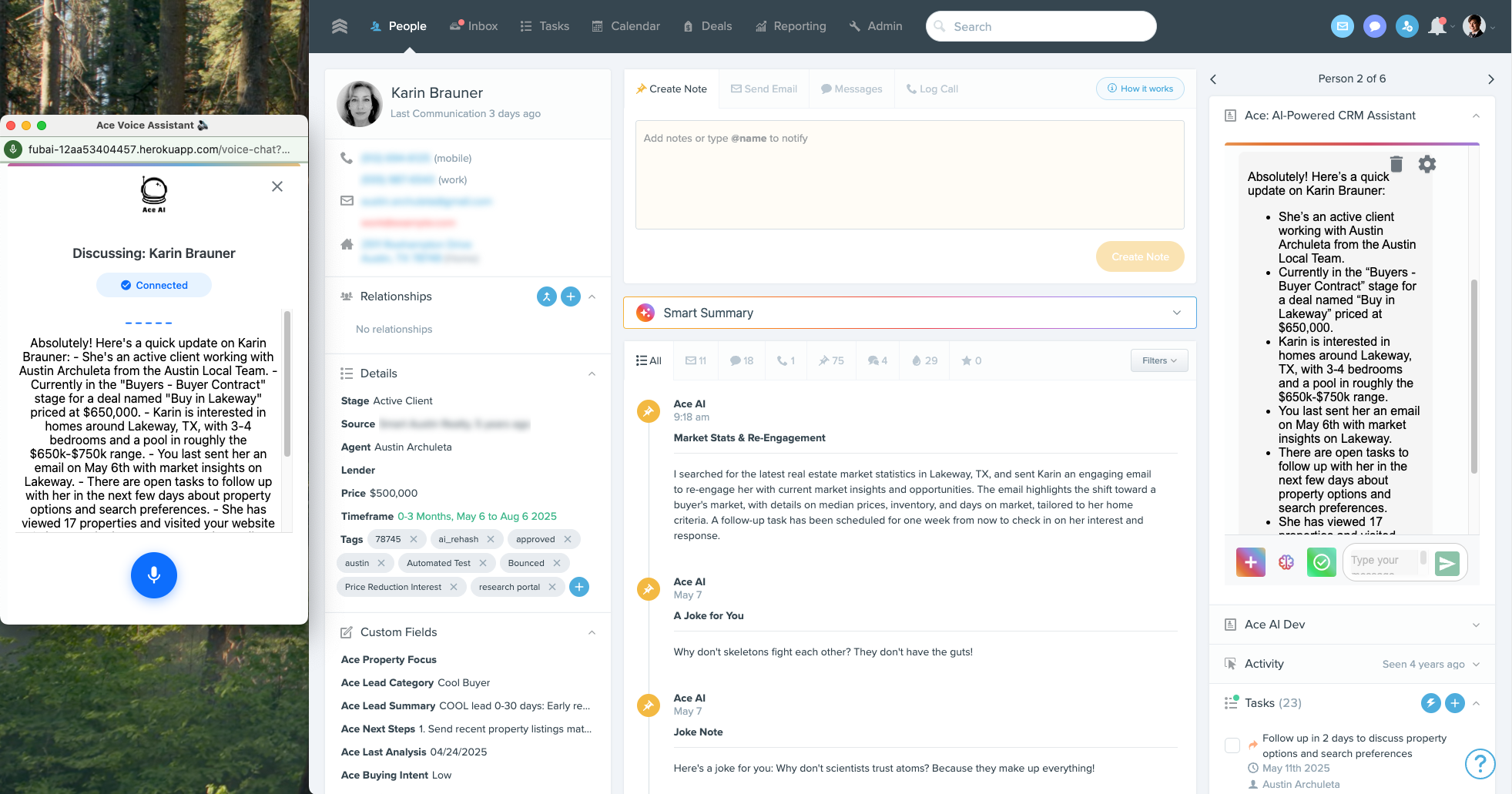 Ace AI - Main product screenshot demonstrating key features and user interface