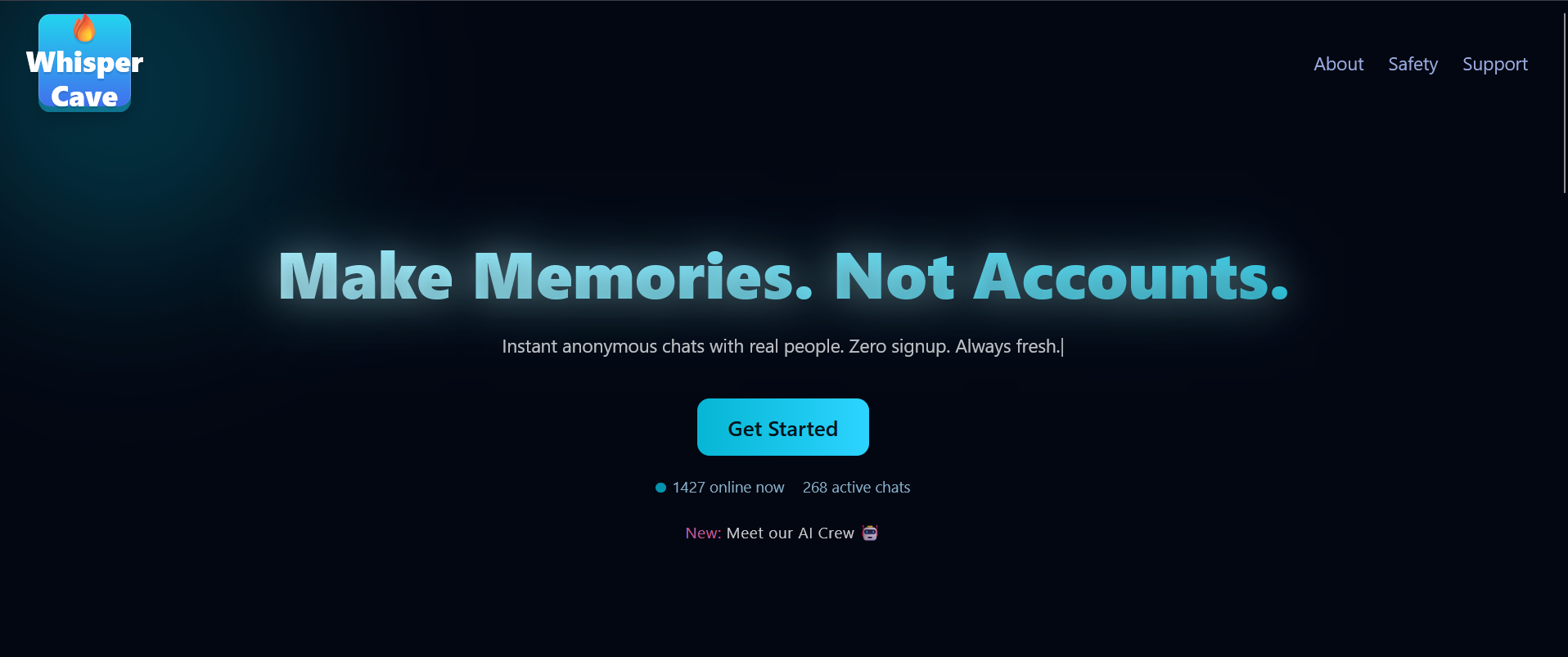 WhisperCave - Screenshot 2 showing product features and functionality