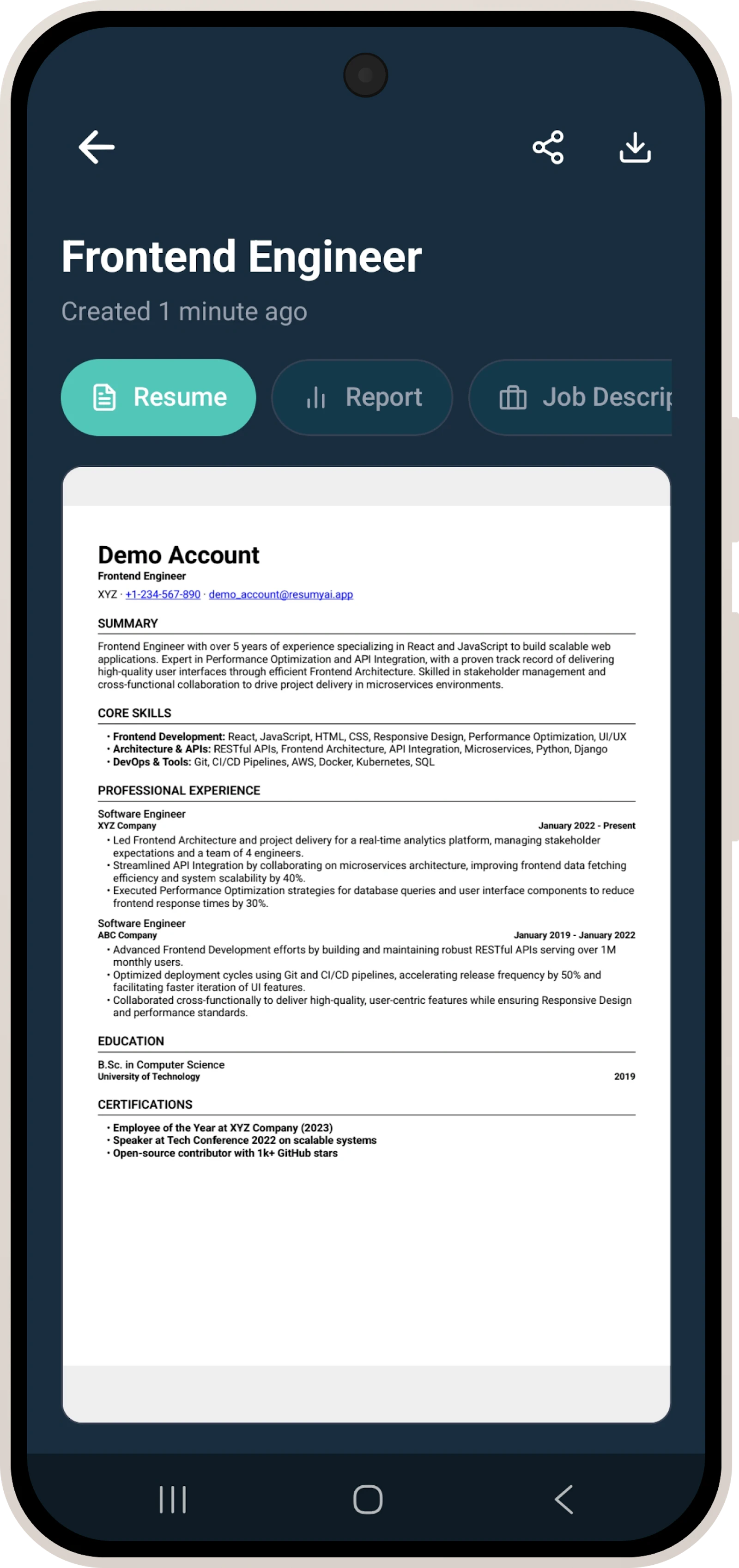 Resumy AI screenshot 5