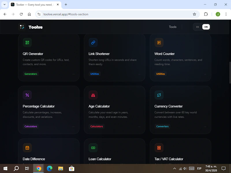 Toolve screenshot 3