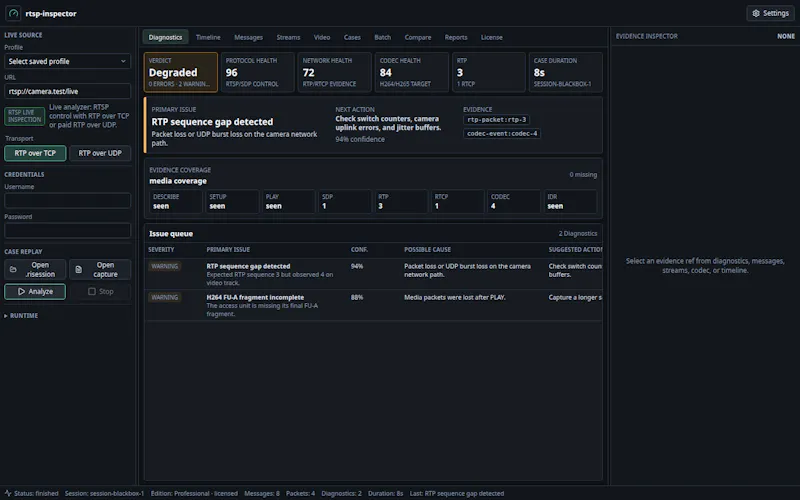 RTSP Inspector screenshot 1