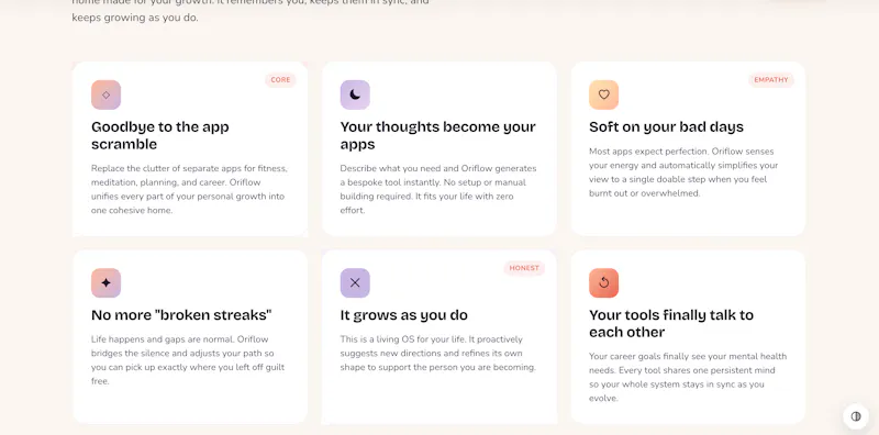 Oriflow screenshot 2