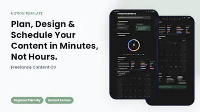 Freelance Content OS | Notion Template gallery image