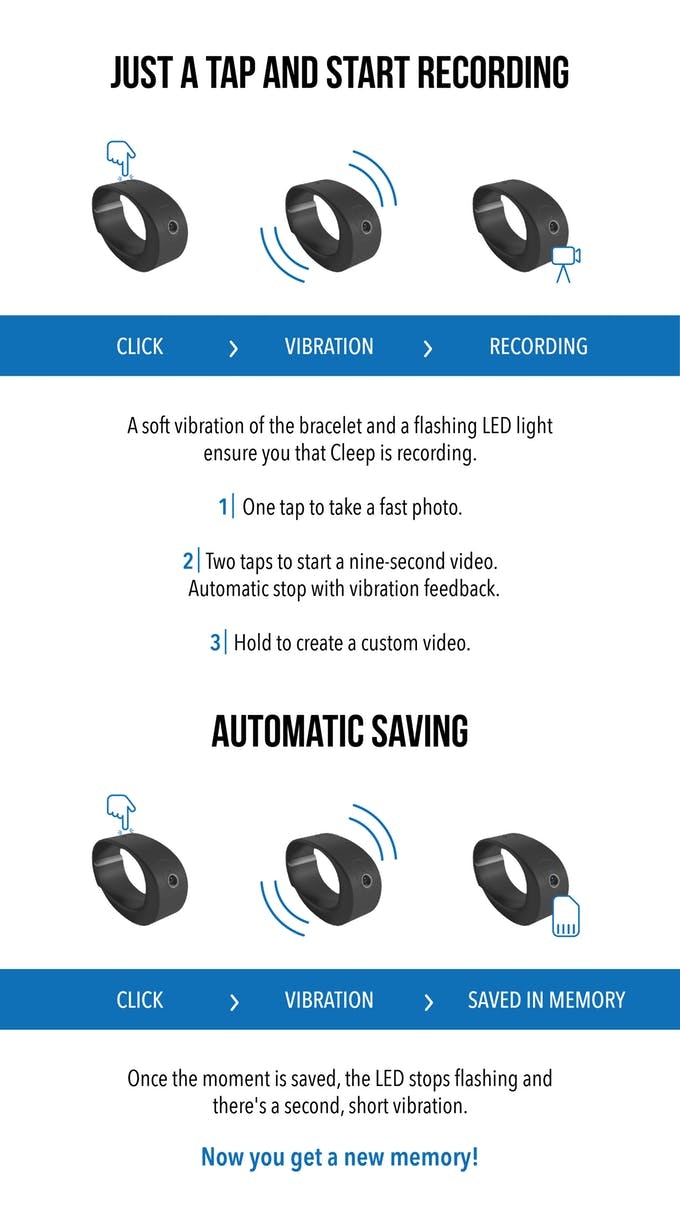 Cleep -  The World's First Wearable Wrist Camera gallery image