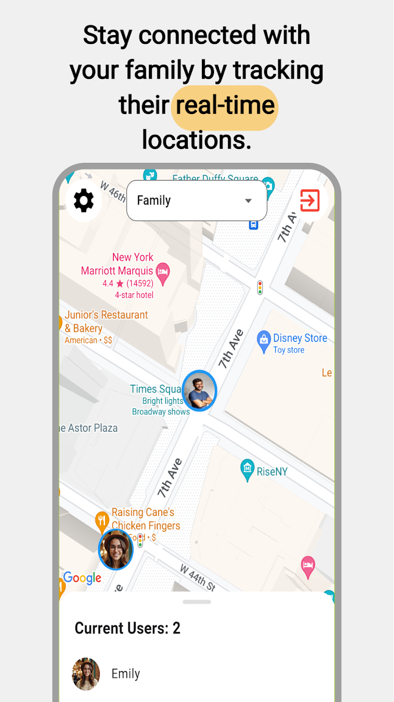 Mídia 2 de SAFELY360 - Localizador familiar de GPS - Rastreamento de localização em tempo real para a segurança da sua família.
