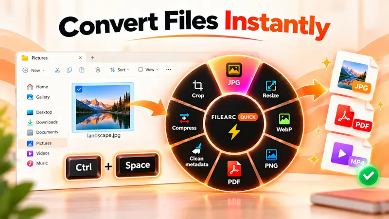 FileArc- Quick File Conversion Tool screenshot 1 (video preview)