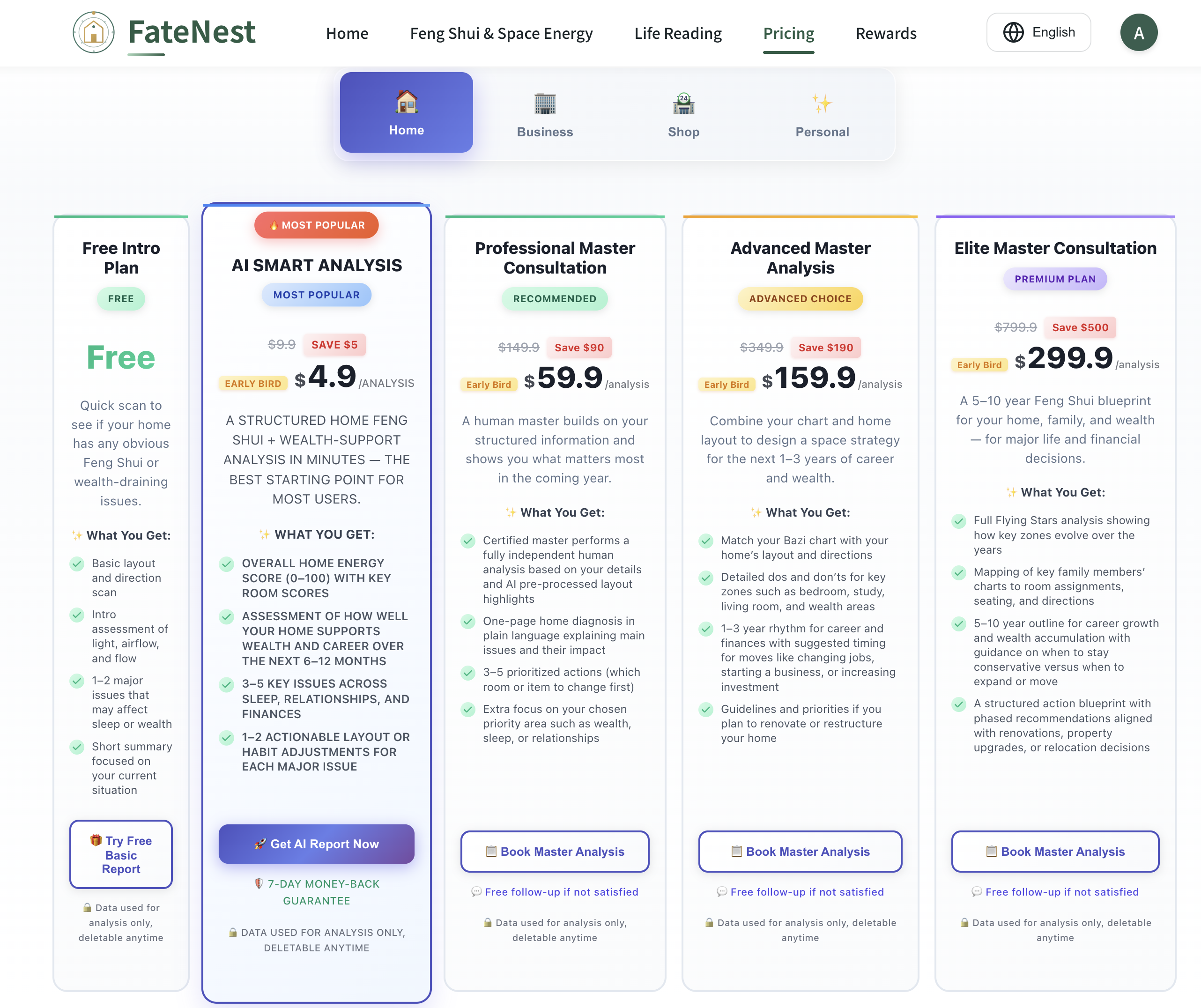 FateNest - Screenshot 2 showing product features and functionality