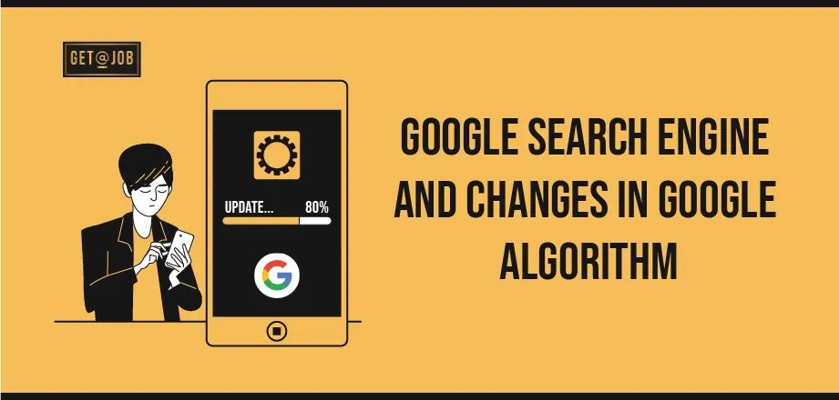 Google -Suchmaschine und ändert Algorithmus