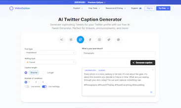 Twitter Caption generator gallery image