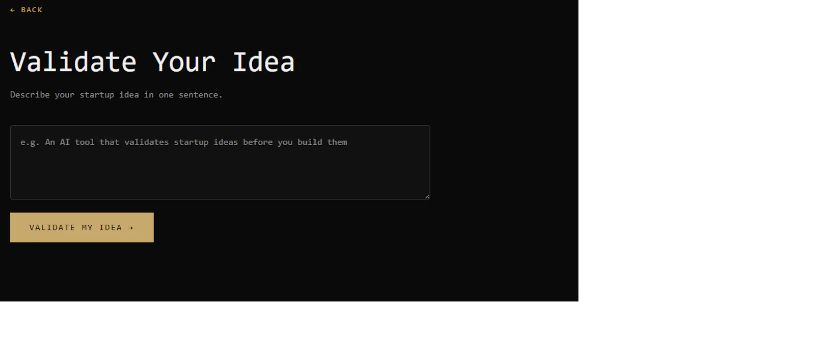 Validr screenshot 2