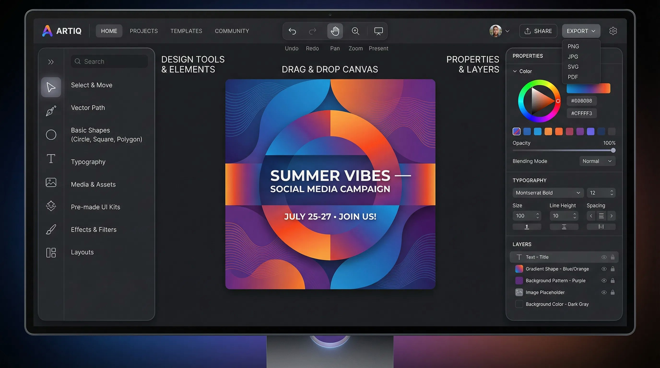 ARTIQ - Screenshot 2 showing product features and functionality
