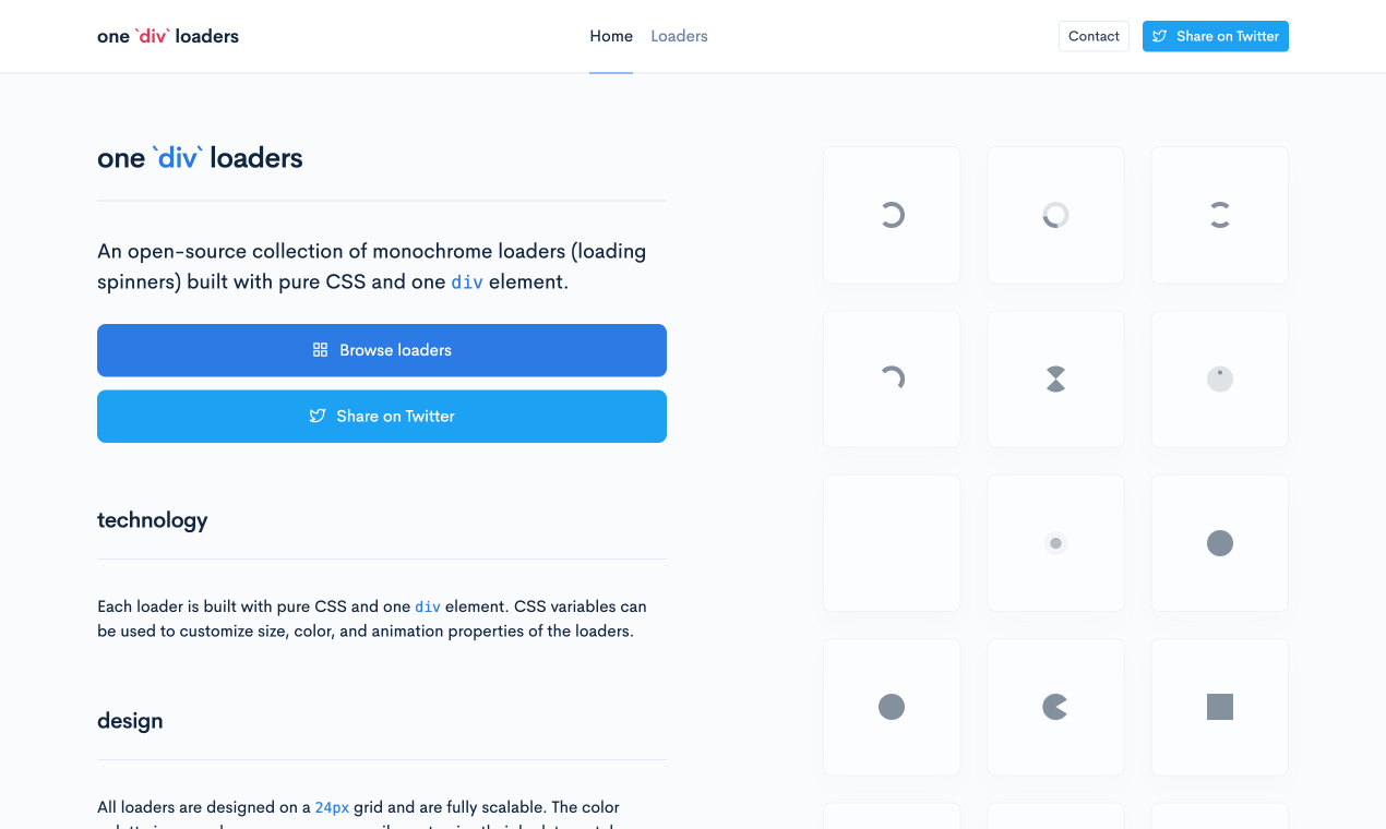 Un cargadores de 'div` - Cargadores CSS de un solo elemento para su próximo proyecto media 1