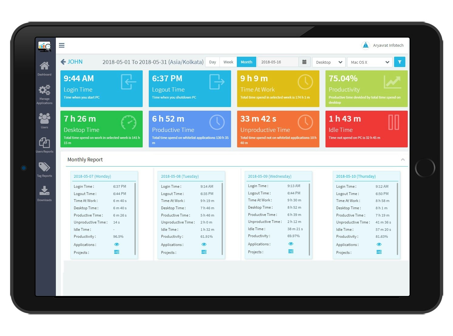 DeskTrack Software gallery image