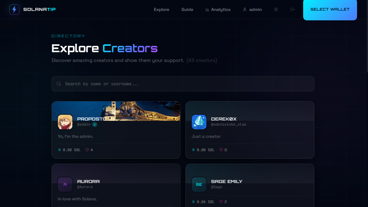 SolanaTip - Screenshot 2 showing product features and functionality