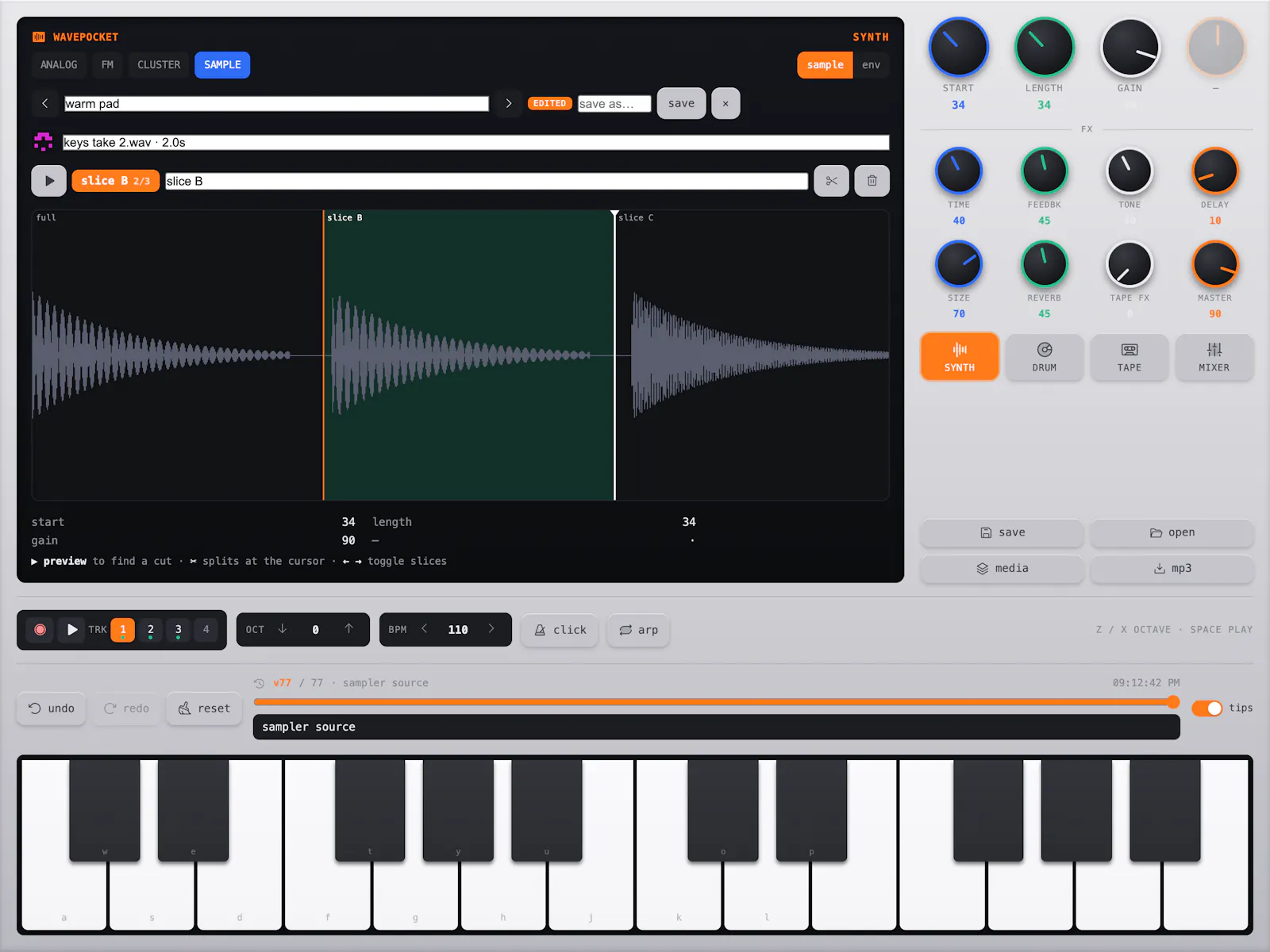 Wavepocket ▶︎•၊||၊||။၊|။ screenshot 1