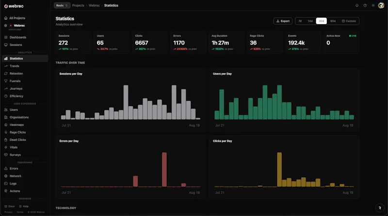 Webrec screenshot 3