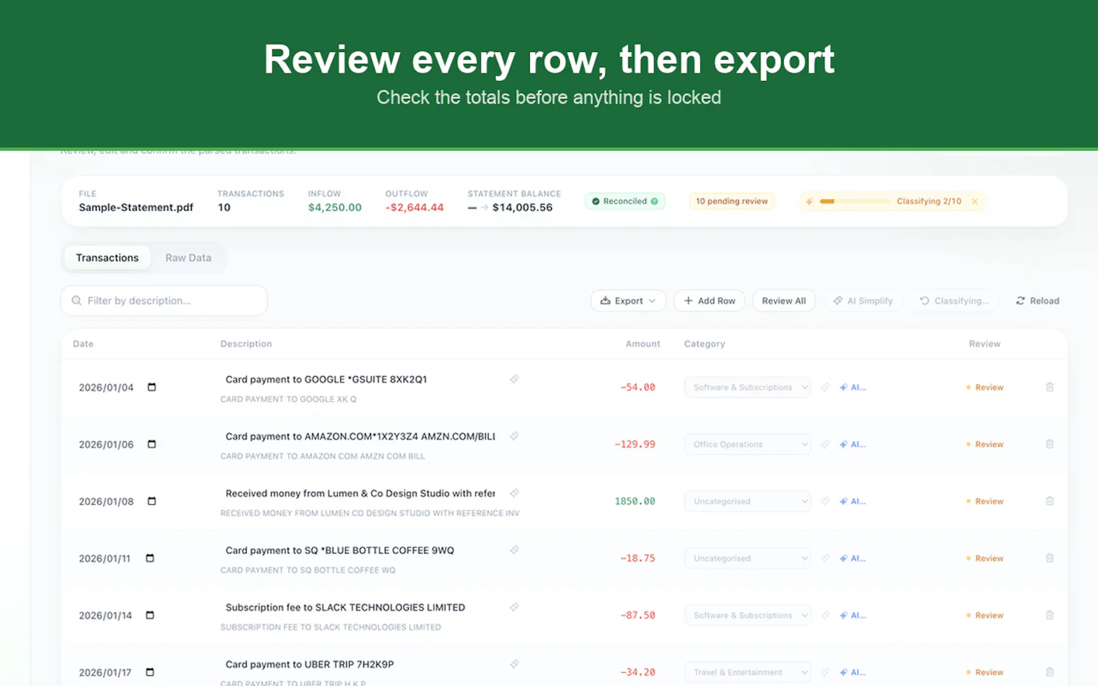 LedgerPanda screenshot 3