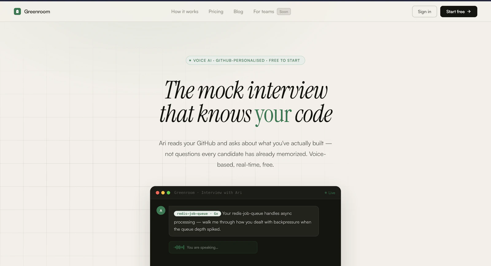 greenroom screenshot 1