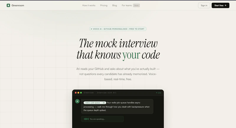 greenroom screenshot 1