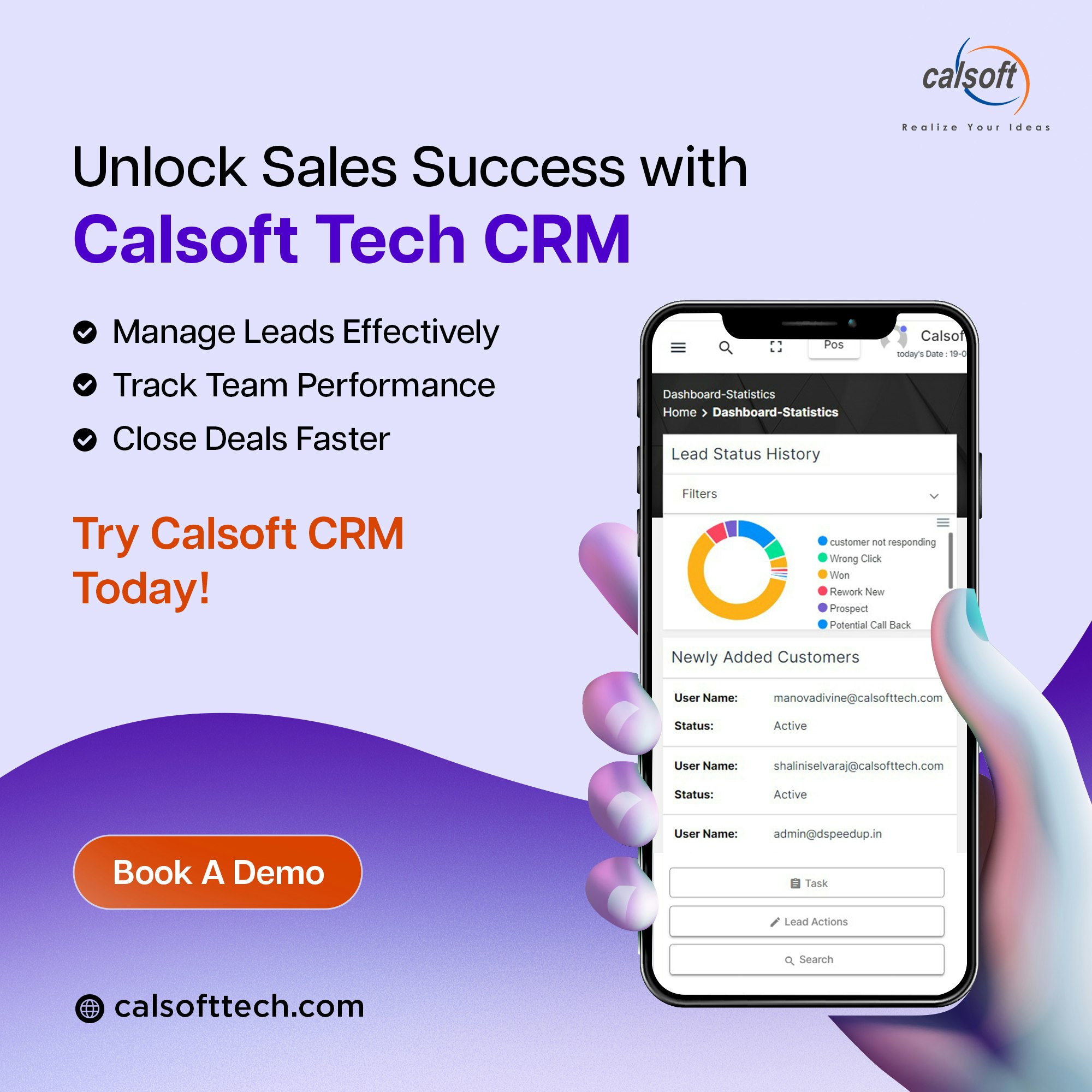 Perisian CALSOFTTECH CRM media 1