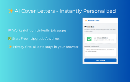 AI Cover Letter for ... logo