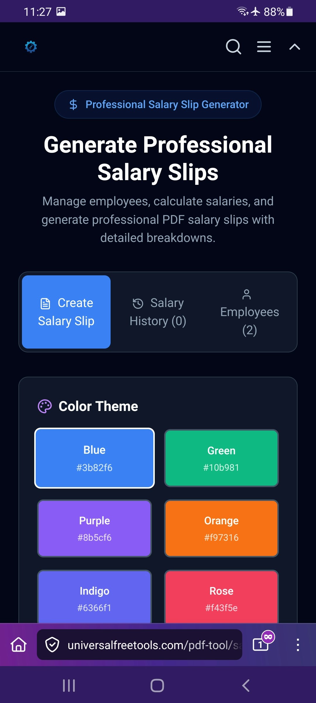 Professional payroll - Main product screenshot demonstrating key features and user interface