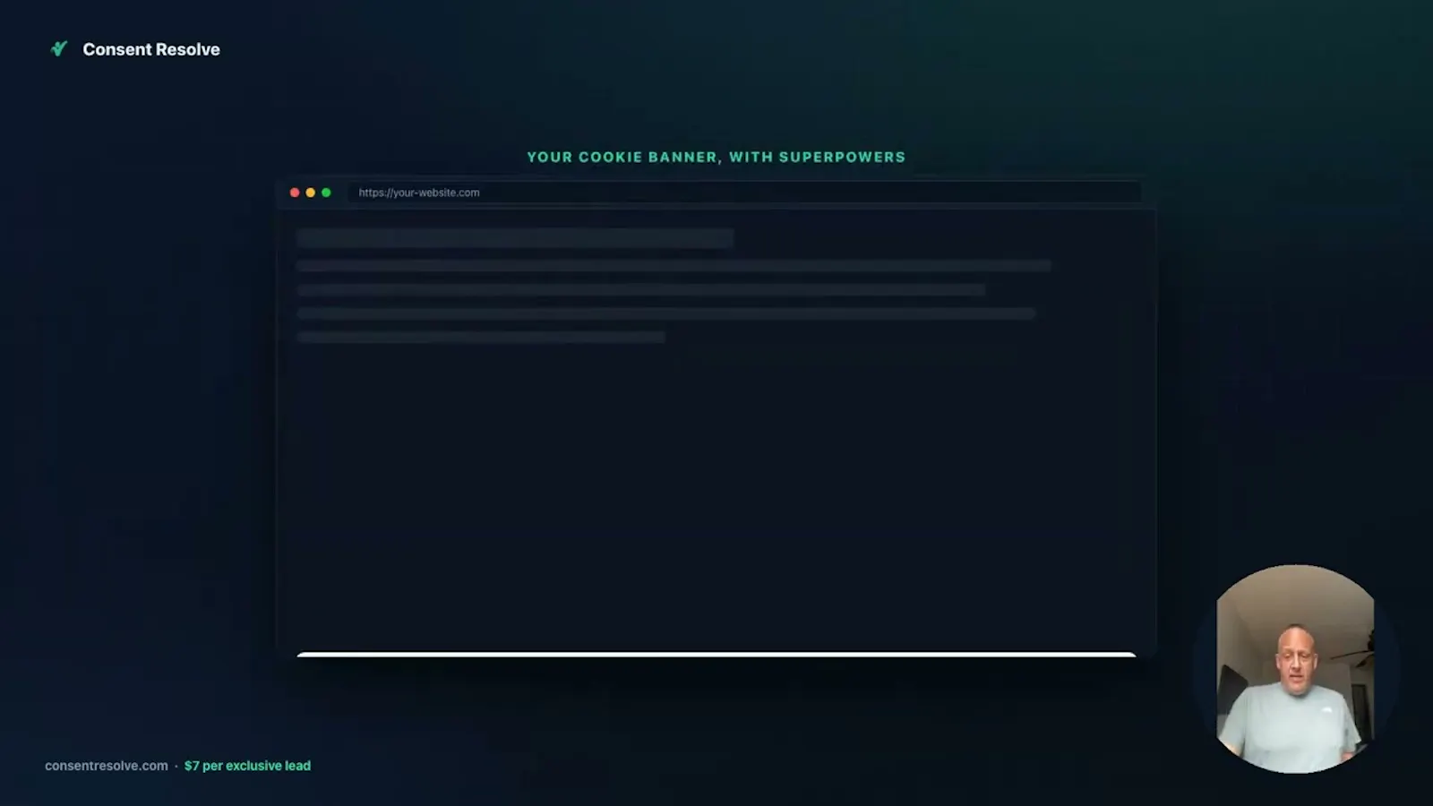 Consent Resolve Visitor Identification screenshot 1 (video preview)