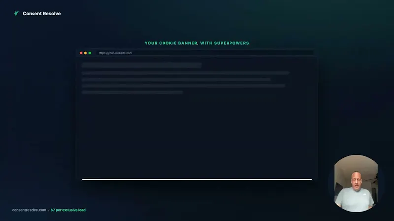 Consent Resolve Visitor Identification screenshot 1 (video preview)