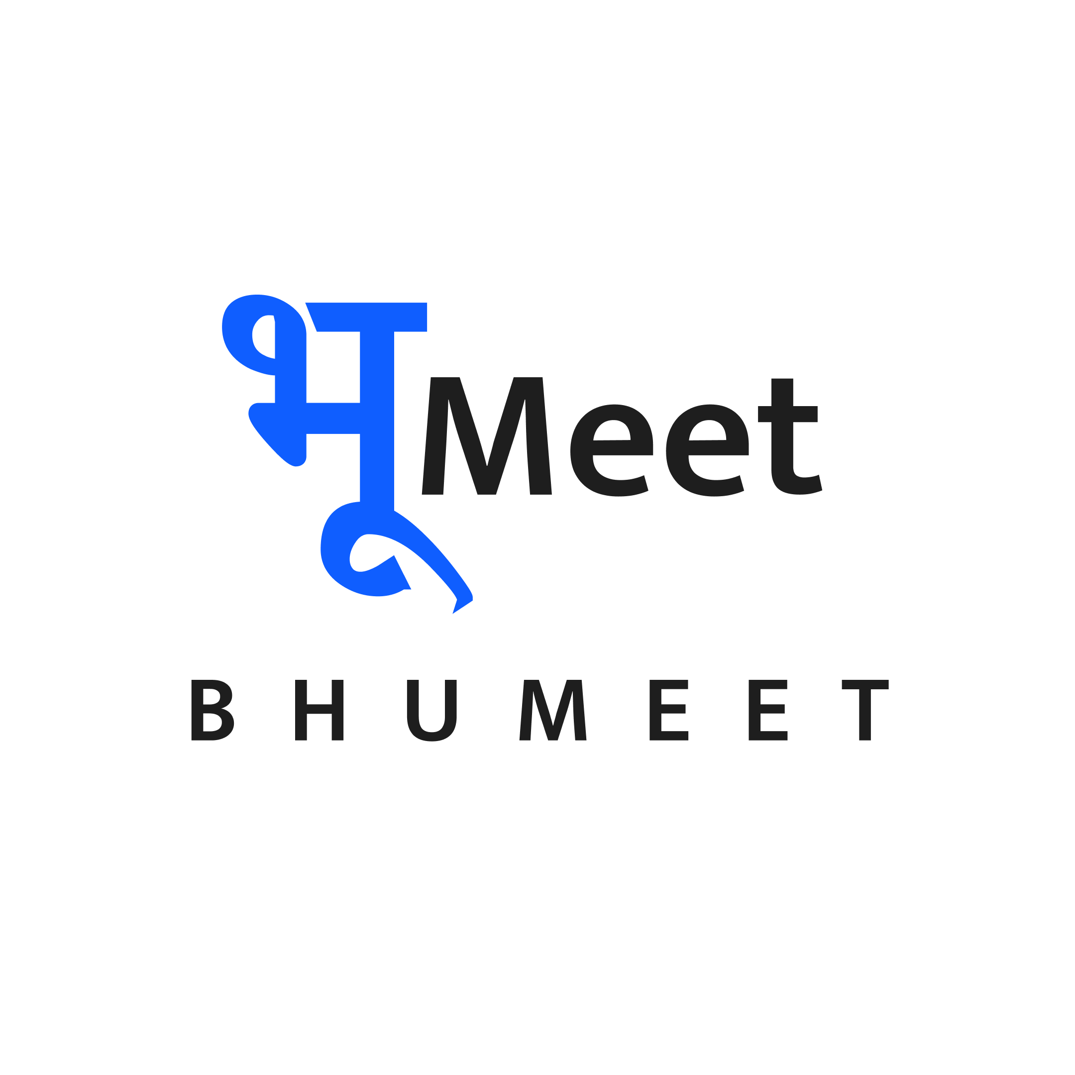 BhuMeet - Product Hunt launch logo and brand identity