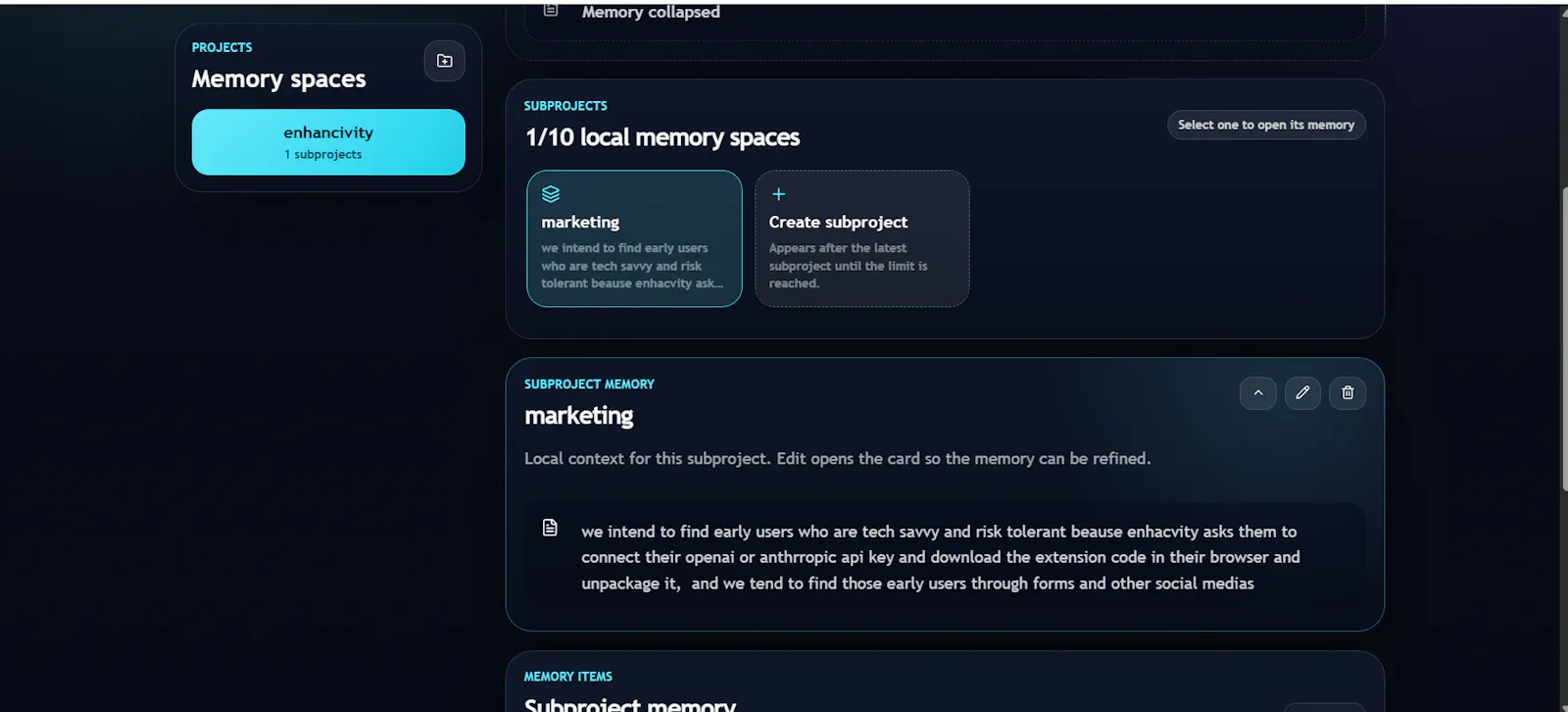 Enhancivity screenshot 1