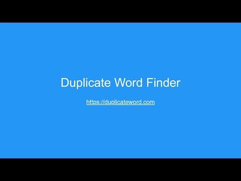 Duplicate Word Finder media 1