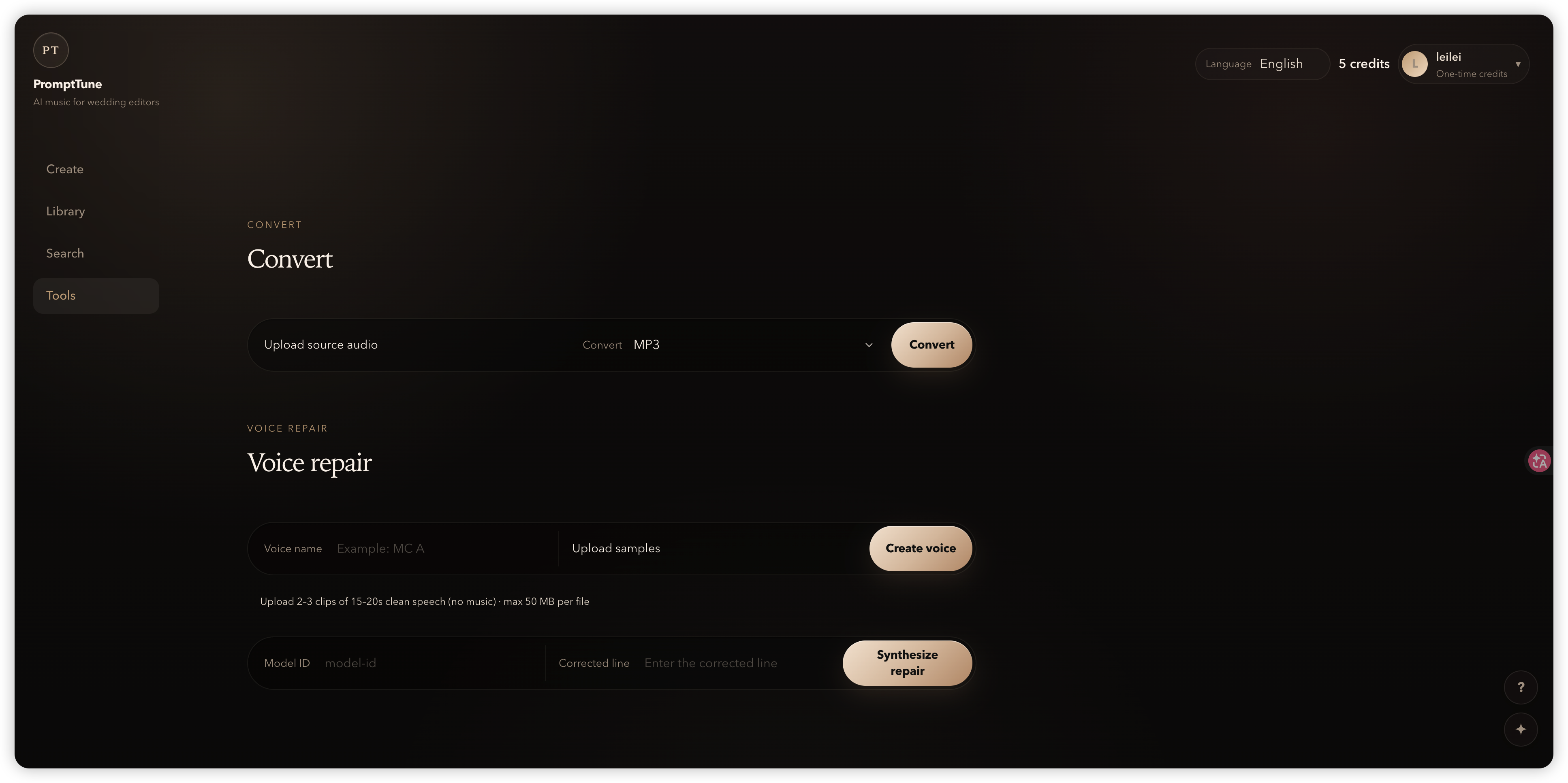 PromptTune gallery image