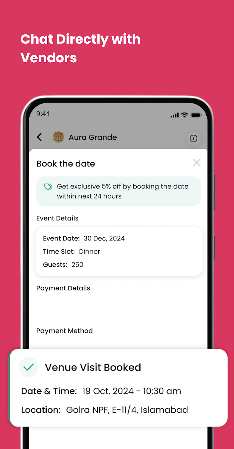 Shadiyana - Wedding Planner - Screenshot 3 showing product features and functionality