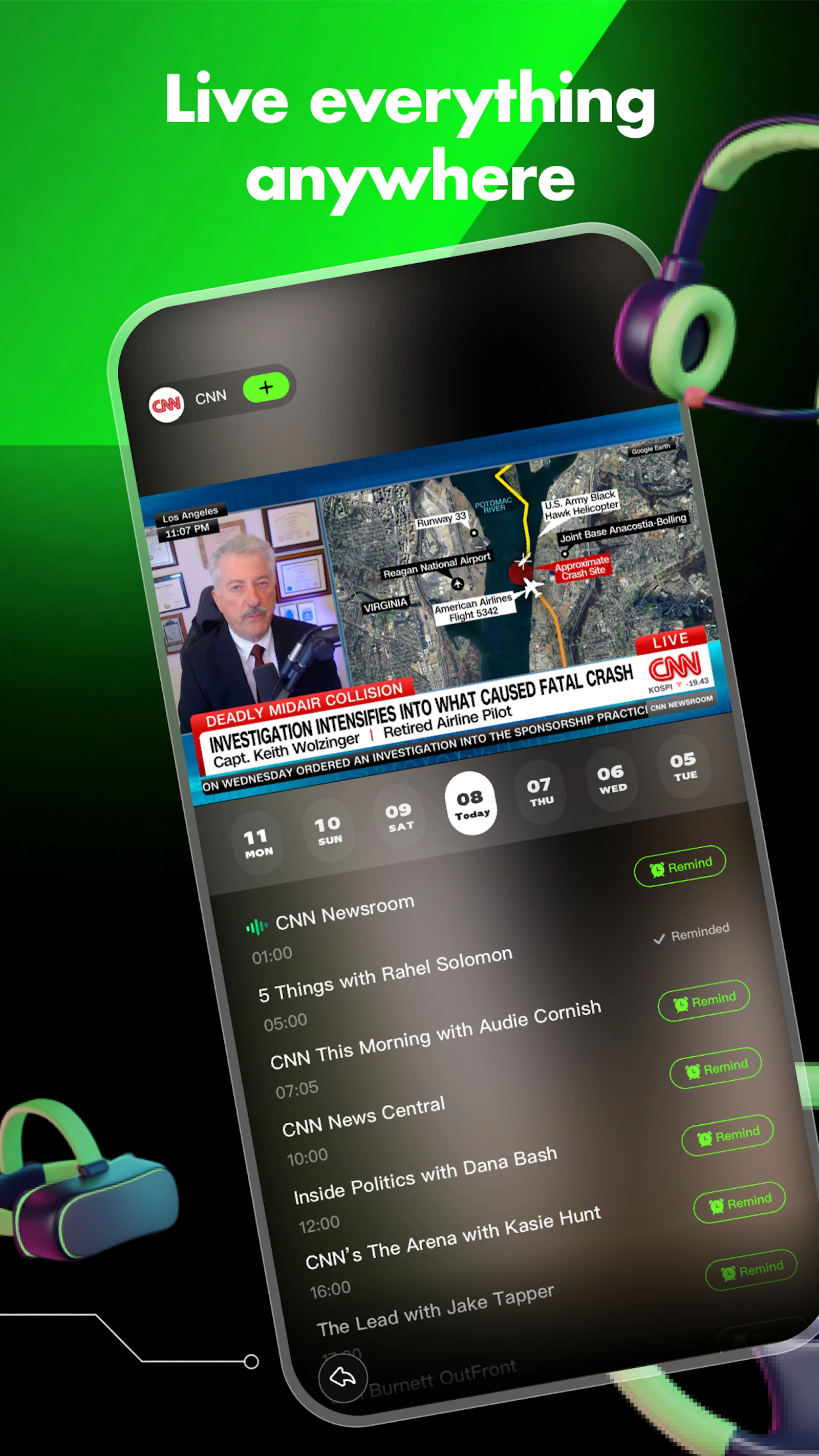 Pocket TV—Live TV for android device screenshot 2