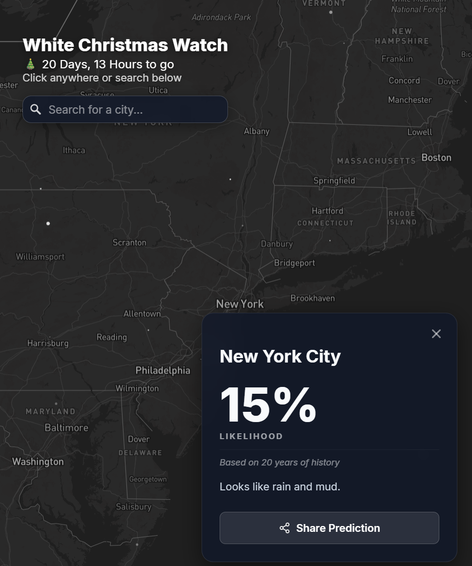 White Christmas Forecast 2025 gallery image