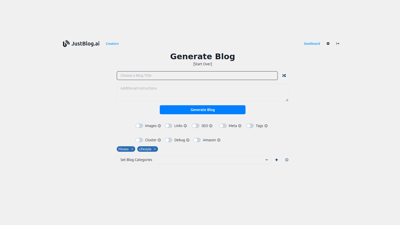 JustBlog.ai - 제휴사 통합으로 평가되는 블로그 기사를 만듭니다 미디어 5
